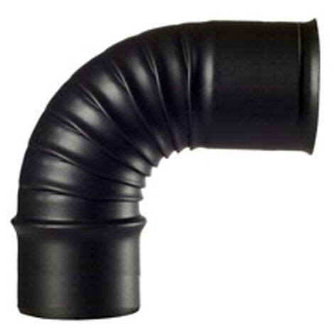 CODO VITRIFICADO NEGRO CHIMENEA 90