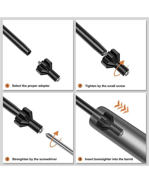 EZshoot Bore Sight Kit Red Laser Boresighter for 0.17-12GA Caliber