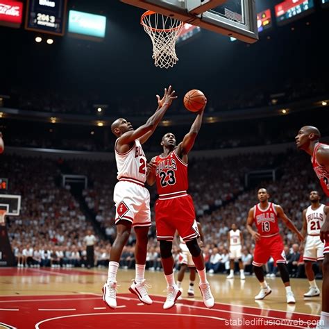 Michael Jordan Corner Three | Stable Diffusion Online