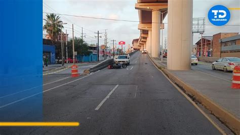 Muere motociclista tras choque en avenida Félix U Gómez en Monterrey