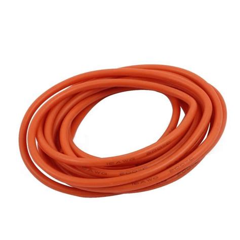 2 mètres jauge Orange 16AWG Câble cuivre multibrins souples fil