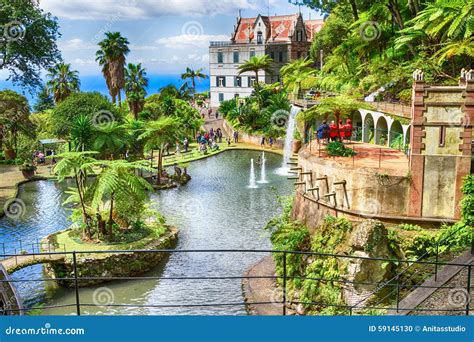 Monte Palace Tropical Gardenâ€“ Monte, Madeira Stock Photography ...