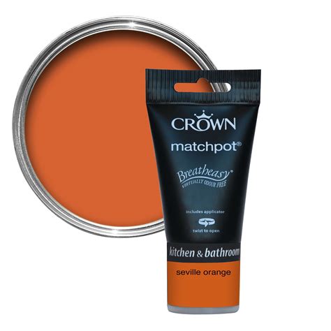 Crown Breatheasy Seville Orange Matt Emulsion Paint 40ml Tester Pot Departments Diy At Bandq