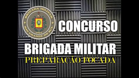 Oportunidade De Estudar Focado Para O Concurso Brigada Militar 2024