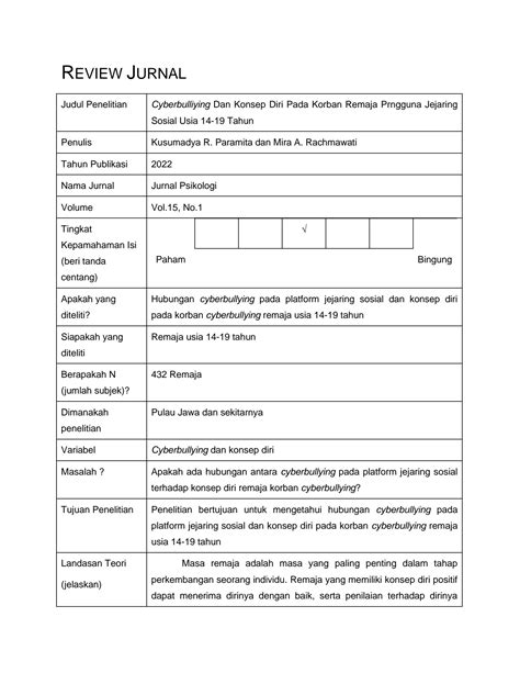 Cara Mereview Jurnal Pengertian Format Dan Contoh Review Jurnal 2022