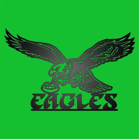 Old School Eagles Logo Metal Sign – Nightingale Metal Design