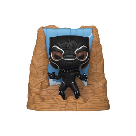 Funko Pop Deluxe Marvel Black Panther With Waterfall Funko Hollywood