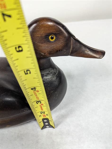 Carved Wooden Duck Decoy EstateSales Org