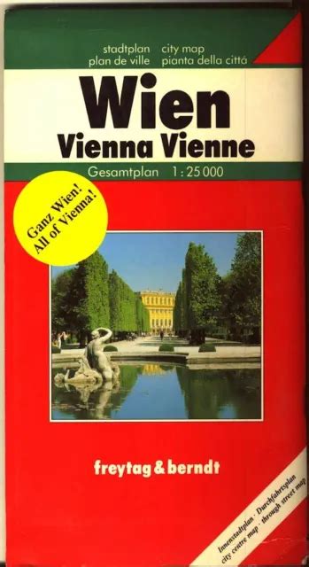 Stadtplan Gesamtplan Wien Innenstadtplan Durchfahrtsplan Freytag