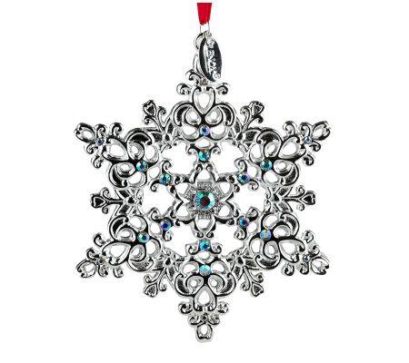 Lenox Snowflake Majesty Ornament Qvc