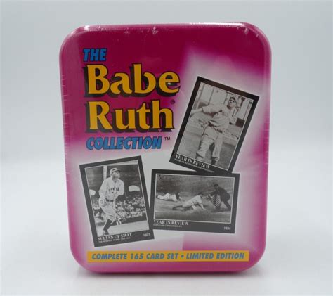 1992 The Babe Ruth Collection Complete 165 Card Set In Tin Factory