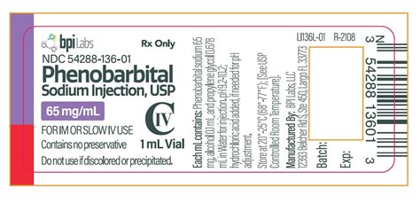 Phenobarbital Sodium Injection Fda Prescribing Information Side Effects And Uses