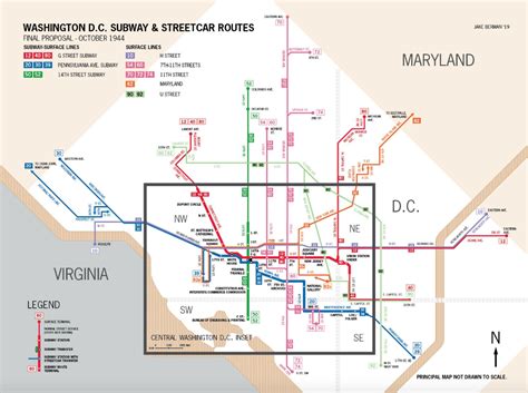 Check out this map of Washington streetcar and proposed subway lines in ...