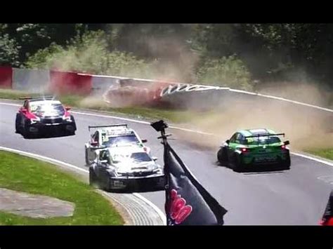 Crash Nurburgring Nordschleife During Wtcc Race H Youtube