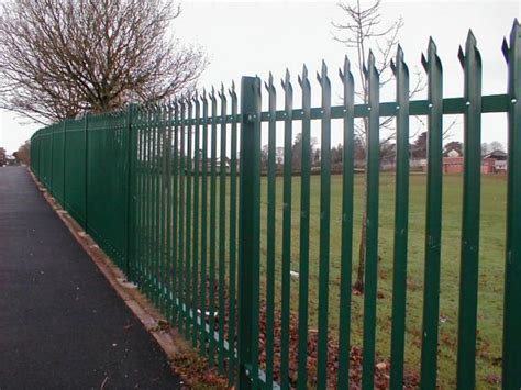 M Long By M High Steel Palisade Security Fencing Hot Dipped