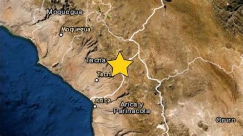 Un Sismo De Magnitud 55 Remeció La Región Tacna Esta Mañana