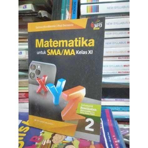 Jual BUKU MATEMATIKA MATEMATIKA XYZ KELAS 11 XI 2 SMA MA KELOMPOK