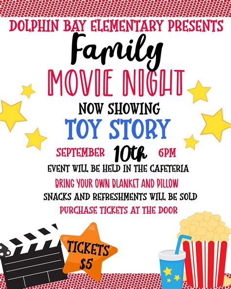 Family Movie Night Editable Flyer Fall Event PTA PTO - Etsy