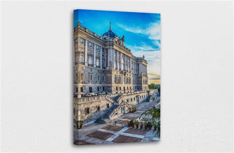 Vintage Art Royal Palace of Madrid Canvas Wall Art - Etsy