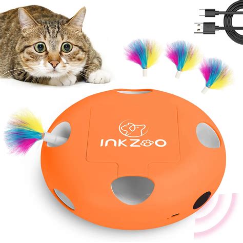 Inkzoo Cat Toys Interactive Cat Toys For Indoor Cats Smart Interactive