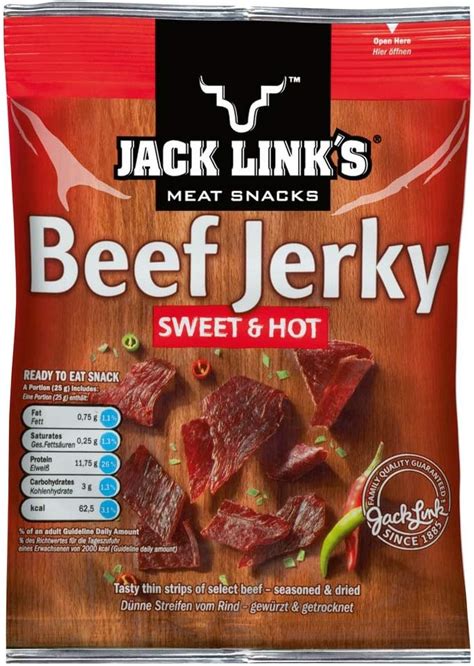 Jack Links Sweet And Hot Beef Jerky 25g Uk Grocery