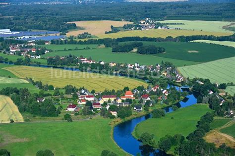 Altleisnig Aus Der Vogelperspektive Dorfkern An Den Fluss