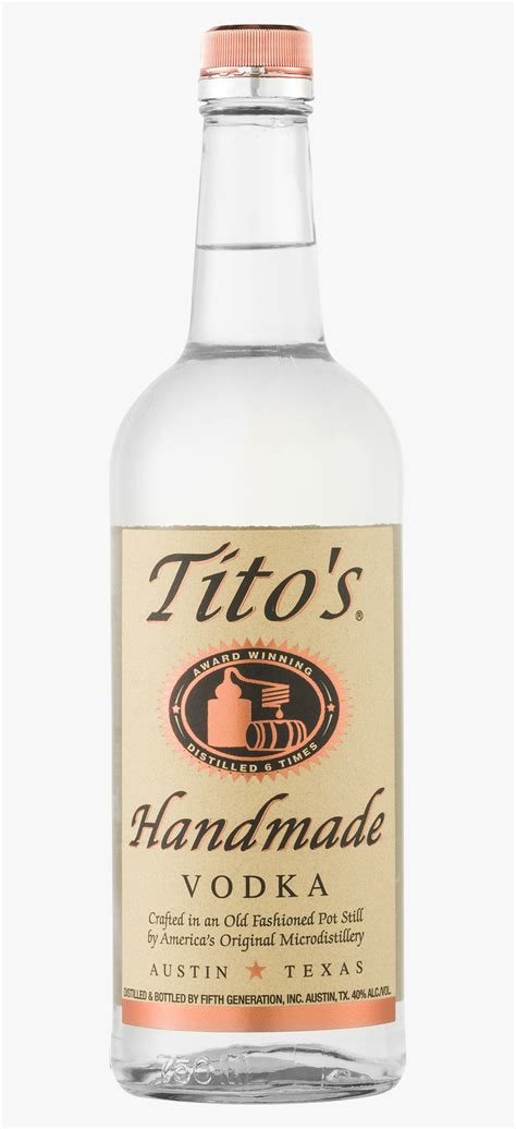 Titos Vodka Png Titos Vodka Bottle Transparent Png Download Kindpng