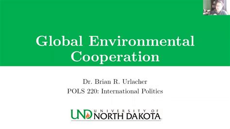 International Environmental Cooperation Youtube