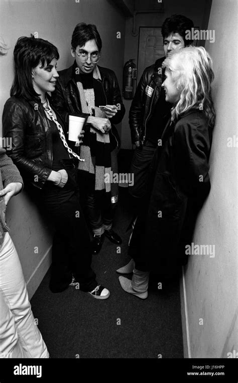 Joan Jett Of The Runaways With Chris Stein Clem Burke And Debbie