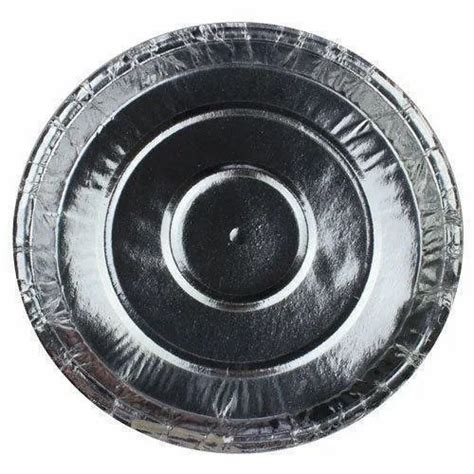 Silver Foil Paper Plate 150gsm For Event And Party Supplies At Rs 1 25