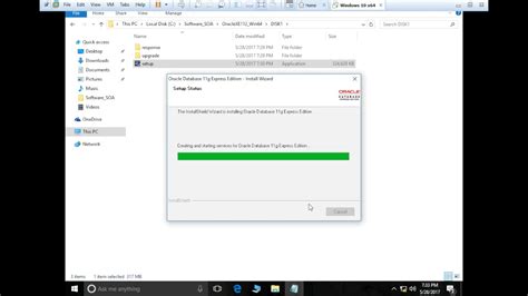 Oracle Xe Installation In Windows Youtube