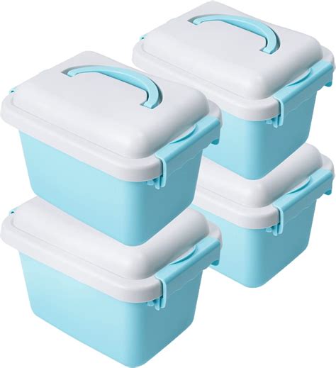 Thyle 6 Pcs 14 In Colorful Plastic Storage Bins 6 Colors