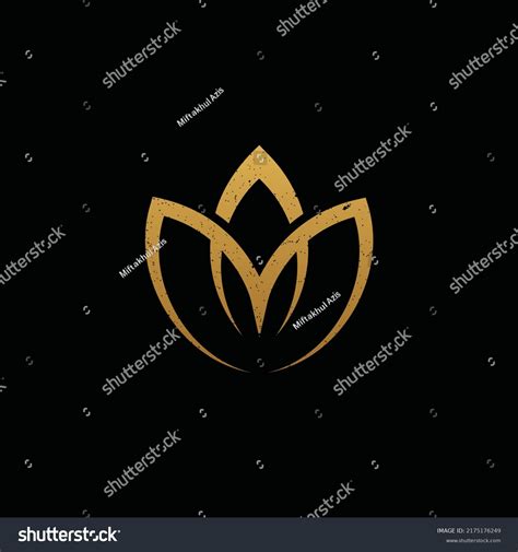 Abstract Initial Letter Logo Gold Color Stock Vector (Royalty Free) 2175176249 | Shutterstock