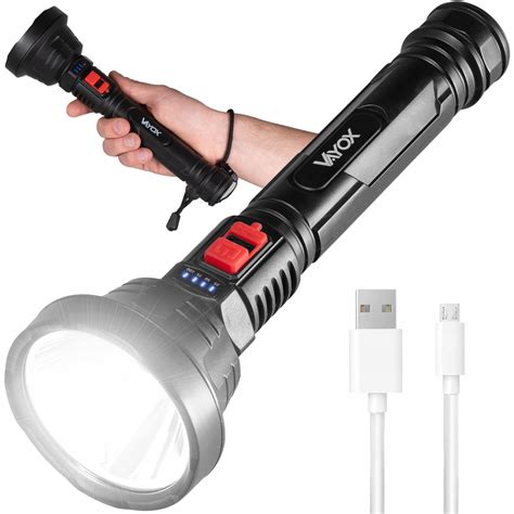 Latarka Led Akumulatorowa Szperacz Do Gara U Piwnicy Usb Abs Lampa W