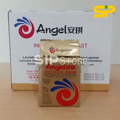 Yeast Angel Gold Ragi Dry Pengembang Roti Saf Instant Fermipan Kering