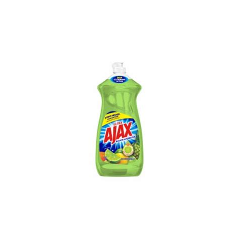 Ajax Ultra Triple Action Liquid Dish Soap Lime Scent Fl Oz Pack