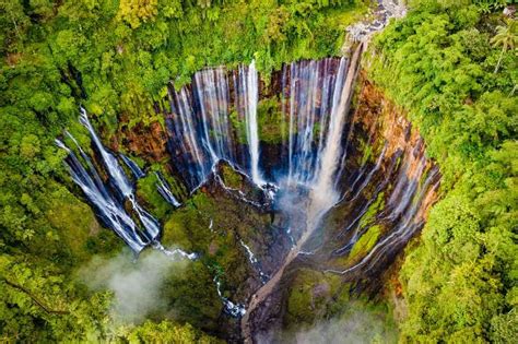 Air Terjun Tumpak Sewu Lokasi Jam Buka Htm Daya Tarik