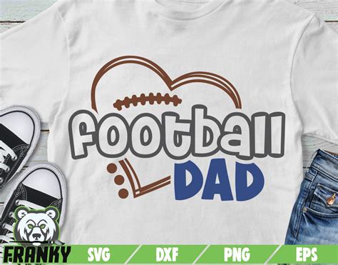 Football Dad Svg Cut File Dxf File Football Father Svg Etsy