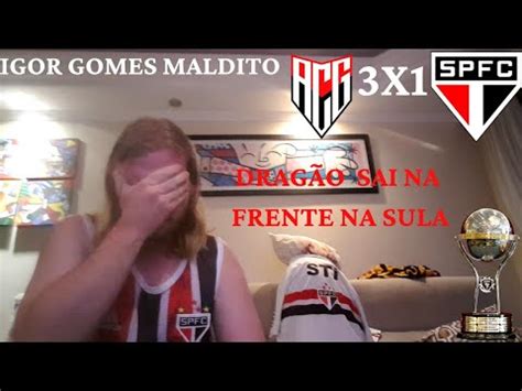 REACT ATLÉTICO GO 3X1 SÃO PAULO REAÇÃO COPA SULAMERICANA 2022