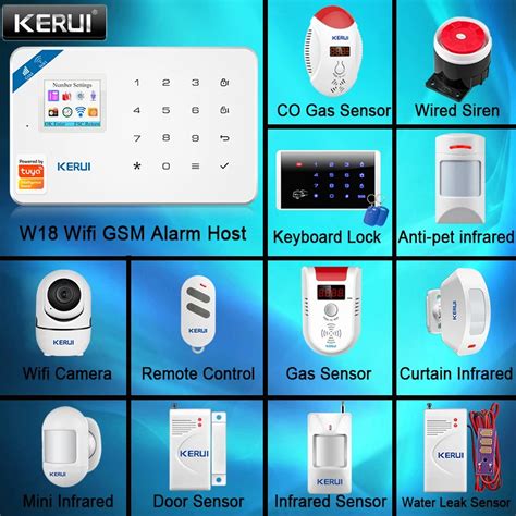 KERUI W18 WIFI Wireless GSM Alarm System Eas Kit Home Security Alarm