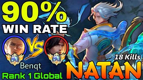 18 Kills Natan 90 Win Rate VS Top Global YSS Top 1 Global Natan By