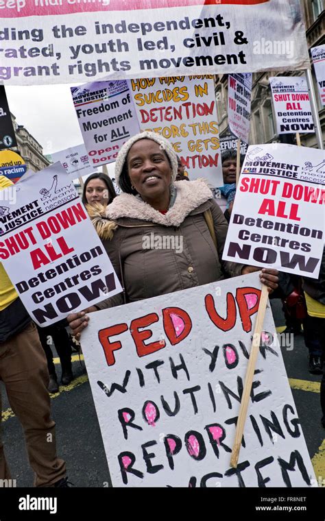 Stand Up To Racism March Welcoming Refugees And Protesting Against