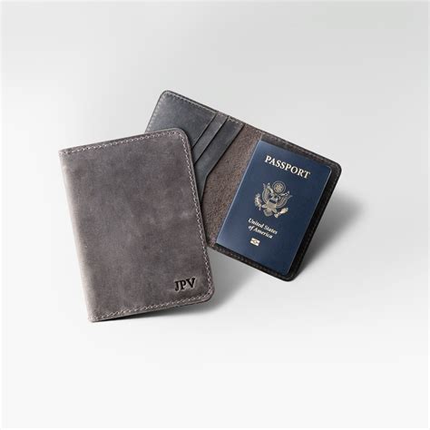 PERSONALIZED Leather Travel Wallet Distressed Leather Passport - Etsy