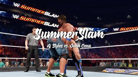 Wwe K Showcase Un Clash Ph Nom Nal Aj Styles Vs John Cena