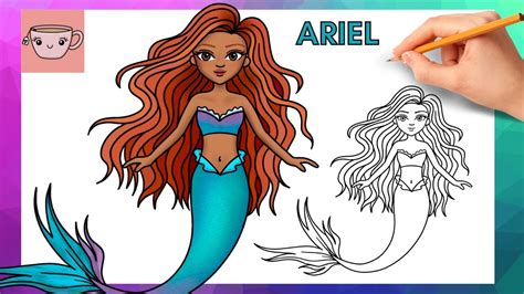 Comment dessiner Ariel - 2023 Live Action The Little Mermaid Movie ...