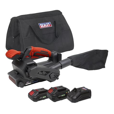 Sealey 20v Sv20 Series Cordless Belt Sander Kit ‐ 2 Batteries Tools Tools And Tooling