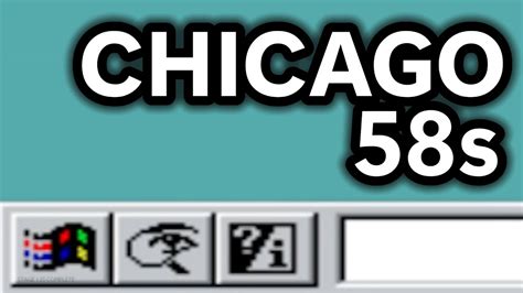 Windows Chicago 58s The First Windows 95 Build Ever YouTube