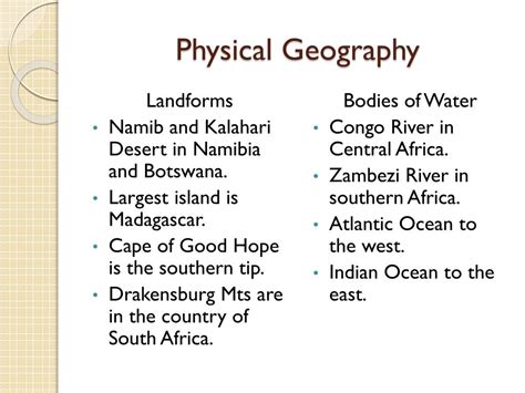 Ppt South And Central Africa Powerpoint Presentation Free Download