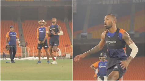 Ind V Eng 2021 Watch Hardik Pandya Bowls In The Nets Ahead Of T20i Series