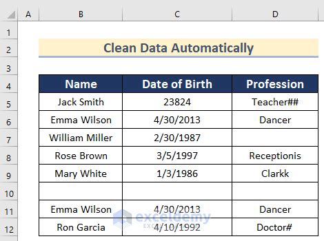 How To Do Automated Data Cleaning In Excel Easy Tips